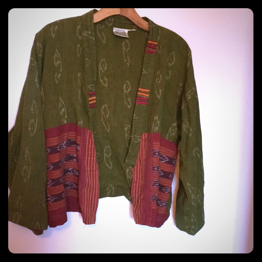 Southeast Asian Kimono style top . Fair Trade